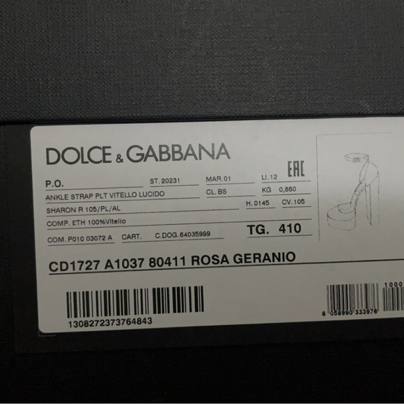 Dolce and Gabbana Platform Leather Sandals - Picture 4 of 6